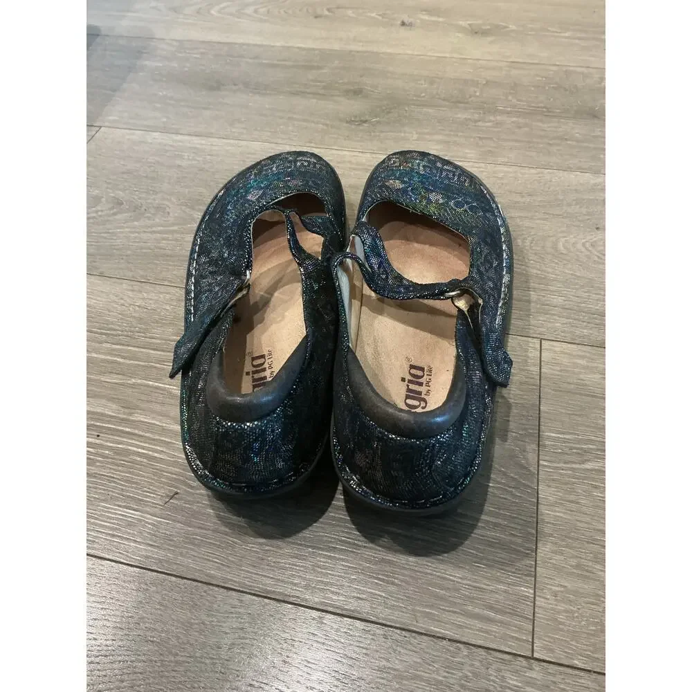Alegria Womens Paloma Mary Janes EU 40‎ 9.5 10 Fairy Iridescent Comfort Workwear